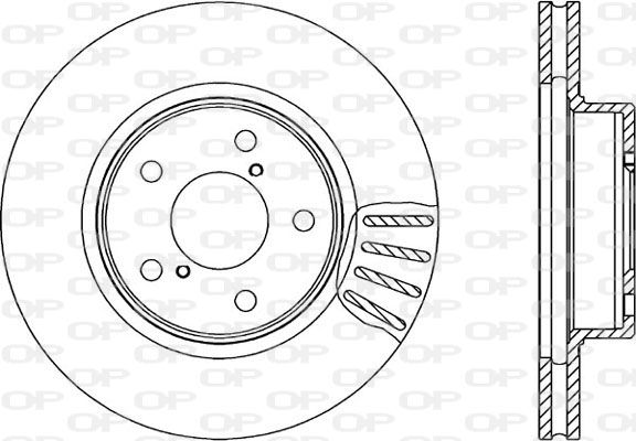 OPEN PARTS Тормозной диск BDA1491.20